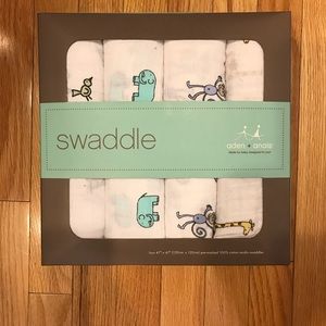 NEW IN BOX Aiden + Anais swaddle blankets 4 pack